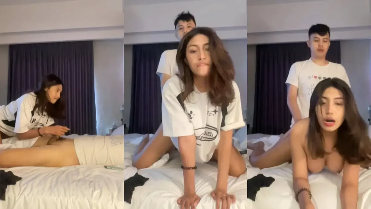 cewenya sange pengen ngewe berakhir dikerasin cowonya...